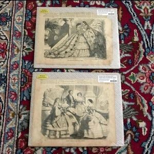 Antique Wood Engravings, Paris Fasion Week